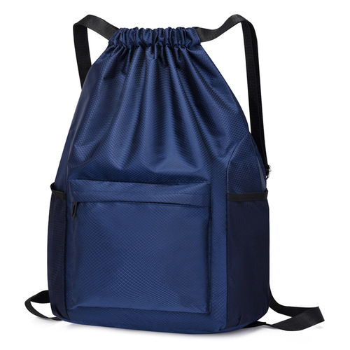 Bag strap double shoulder bag for men and women, travel drawstring bag, large capacity, lightweight, waterproof, dry and wet separation, sports basketball bag