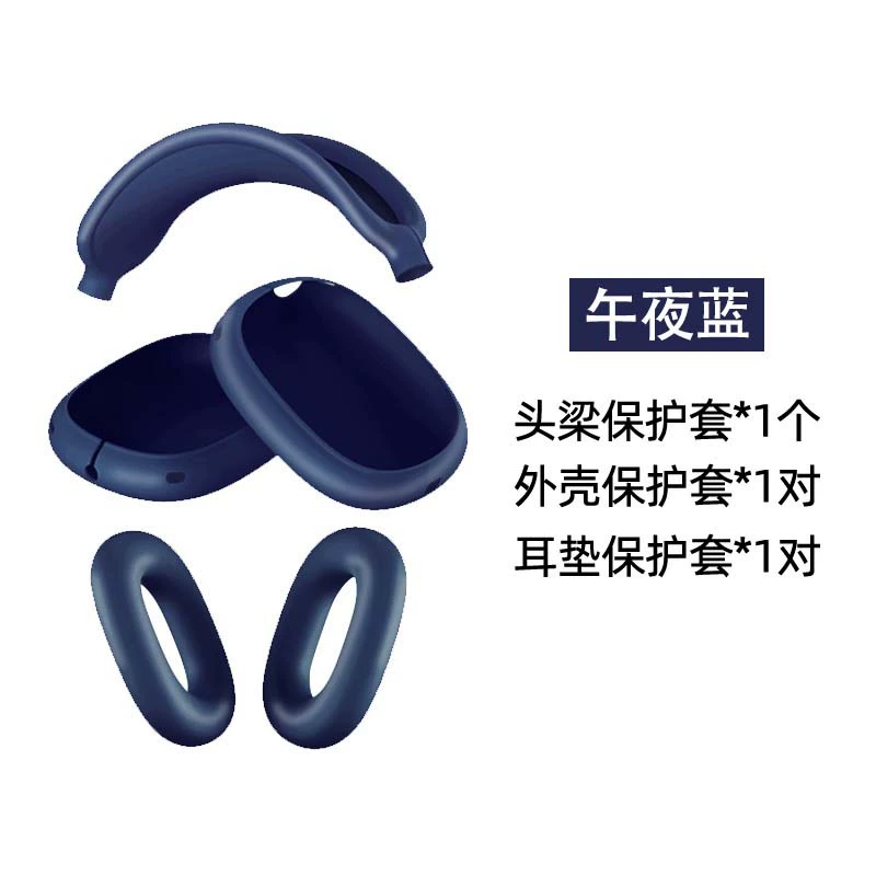 TPU прозрачный чехол для AirPods Max с крышкой на луче защиты, универсальные цвета