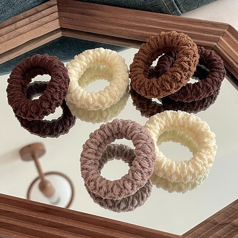 Cuerdas de cabello de cola de caballo de alta altura gruesa y gruesa de alta elástica 2025 nuevo cabello de alta calidad de banda de goma anillo de cabello para mujeres