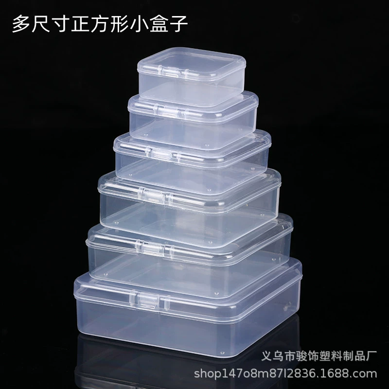 Квадрат PP пластичная коробка прозрачный ювелирные изделия Канцелярские Товары Упаковка Коробка небольшая коробка оборудования