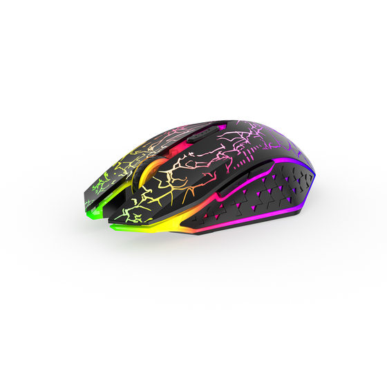 2.4G Radio Competition Mouse Rechargeable Luminous Mute Breathing Light Computer Peripherals Office Games Cross-border New