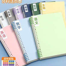 分科a5线圈a4活页笔记本芯纸手作业本高中生专用大学生横线替加厚