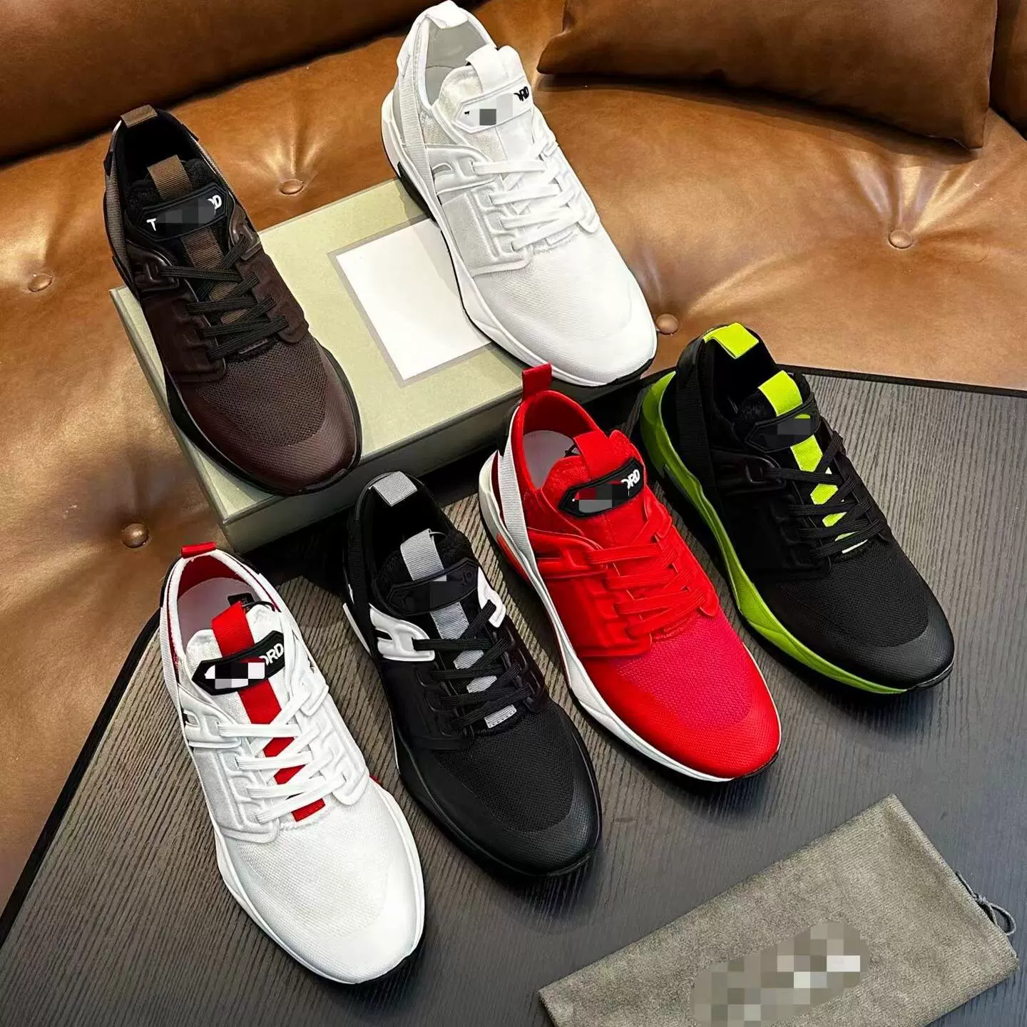 [Фабрика] Высококачественные туфли из замши TF из коровьей кожи, дышащие туфли с сеткой, низкие кроссовки, спортивные повседневные туфли, мужская обувь