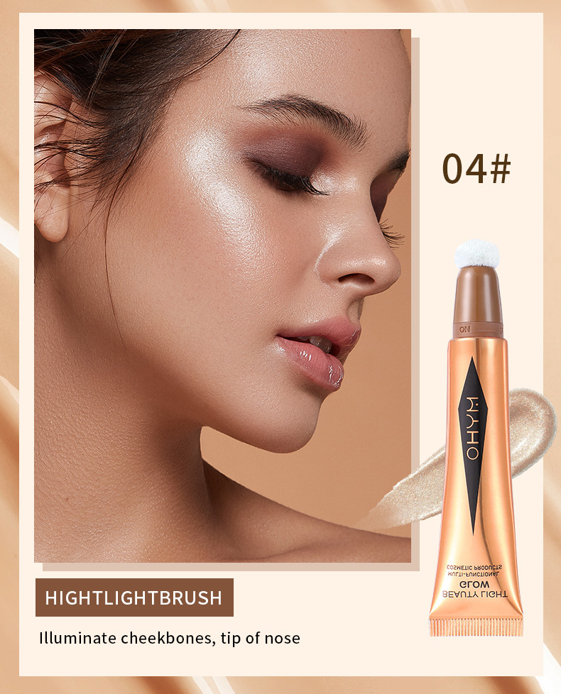 Stick illuminante multifunzionale per viso e naso, contouring e fard, penna per il trucco multiuso._voghion.com