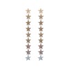 Silver silver needle, fashionable metal design earrings, wide color palette, simple and elegant design, trend of season