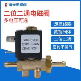 神光YG2T黄电磁阀逆变焊机气咀接头二位二通控制阀开关厂家