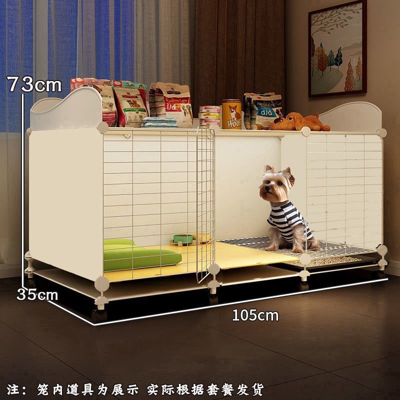 新型狗笼子小型犬一室一厅一卫大空间带厕所分离狗窝豪华别墅|undefined