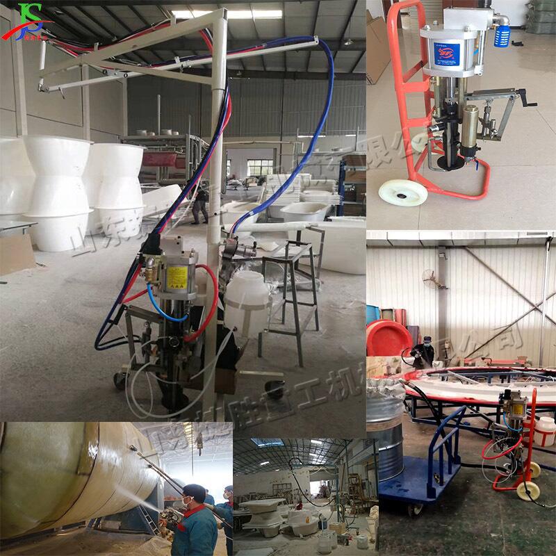 小型轻便工业涂层设备玻璃钢纤维自动喷涂机气动卫浴洁具涂射机