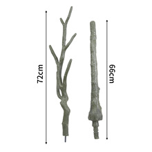 仿真小树杆枯枝分枝 树杆盆景制作材料庭院装饰树干手感假花假树