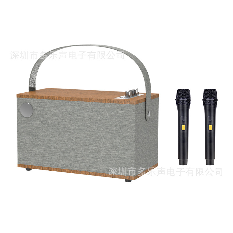 Thailand Wooden Box E-Commerce Explosion Models Z61 Bluetooth Speaker Retro Leather High Quality Hifi Audio Desktop Speaker