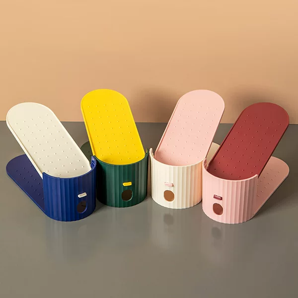 Second-gear Adjustable Shoe Rack Household Simple Plastic Shoe Rack Dormitory Shoe Storage and Fit Rack Foreign Trade Cross-border Shoe Rack