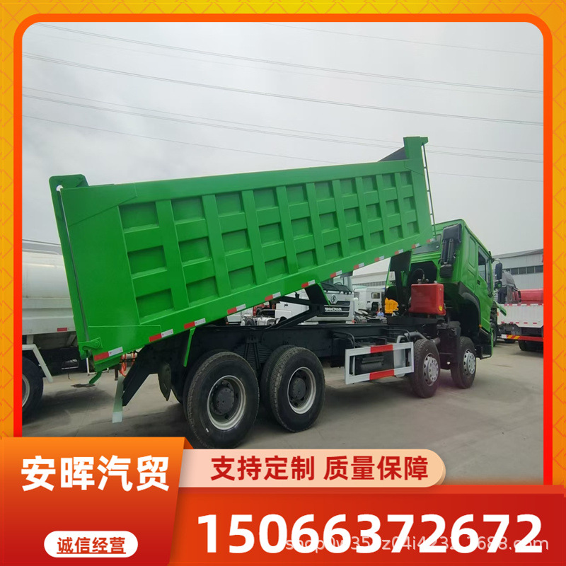 渣土工程车前四后八渣土车出售出口倾斜后翻翻斗车二手后翻自卸车