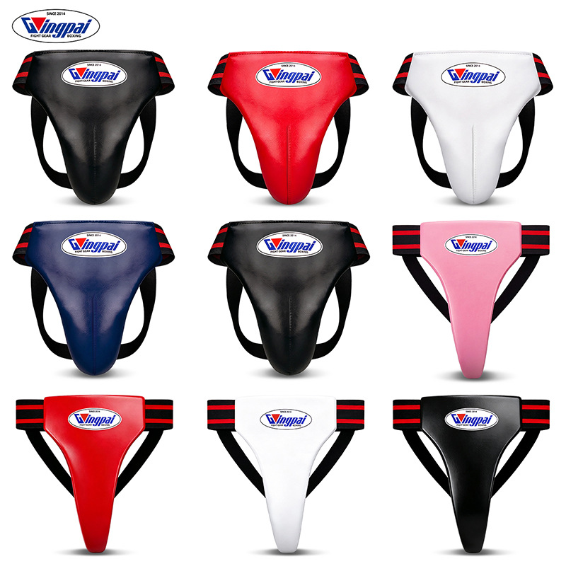 Muay Thai groin protector for adults and children, unisex, boxing groin guard, Taekwondo training and competition protective gear, thick