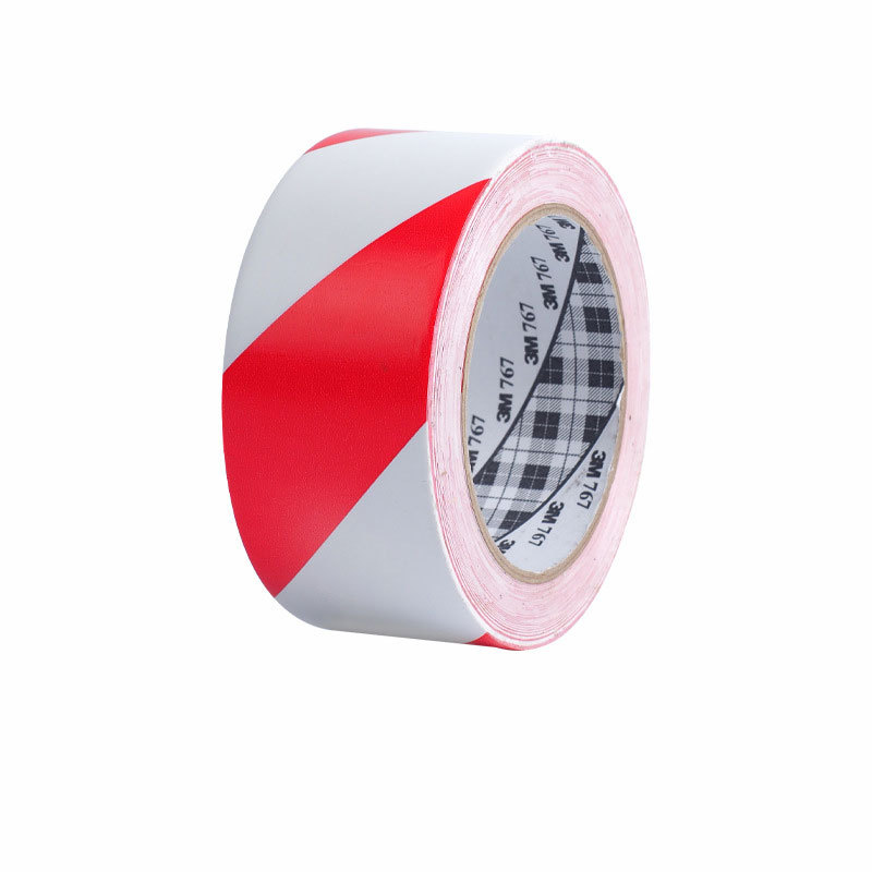 3m471 cinta de advertencia que no deja marcas suelo PVC rojo y blanco 5S marcado posicionamiento negro y amarillo logotipo 3m cinta de identificación