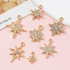 欧米のファッション星の星の六芒星のペンダントdiy合金のアクセサリーのネックレスのブレスレットのイヤリングのアパレルのアクセサリーは掛けます。