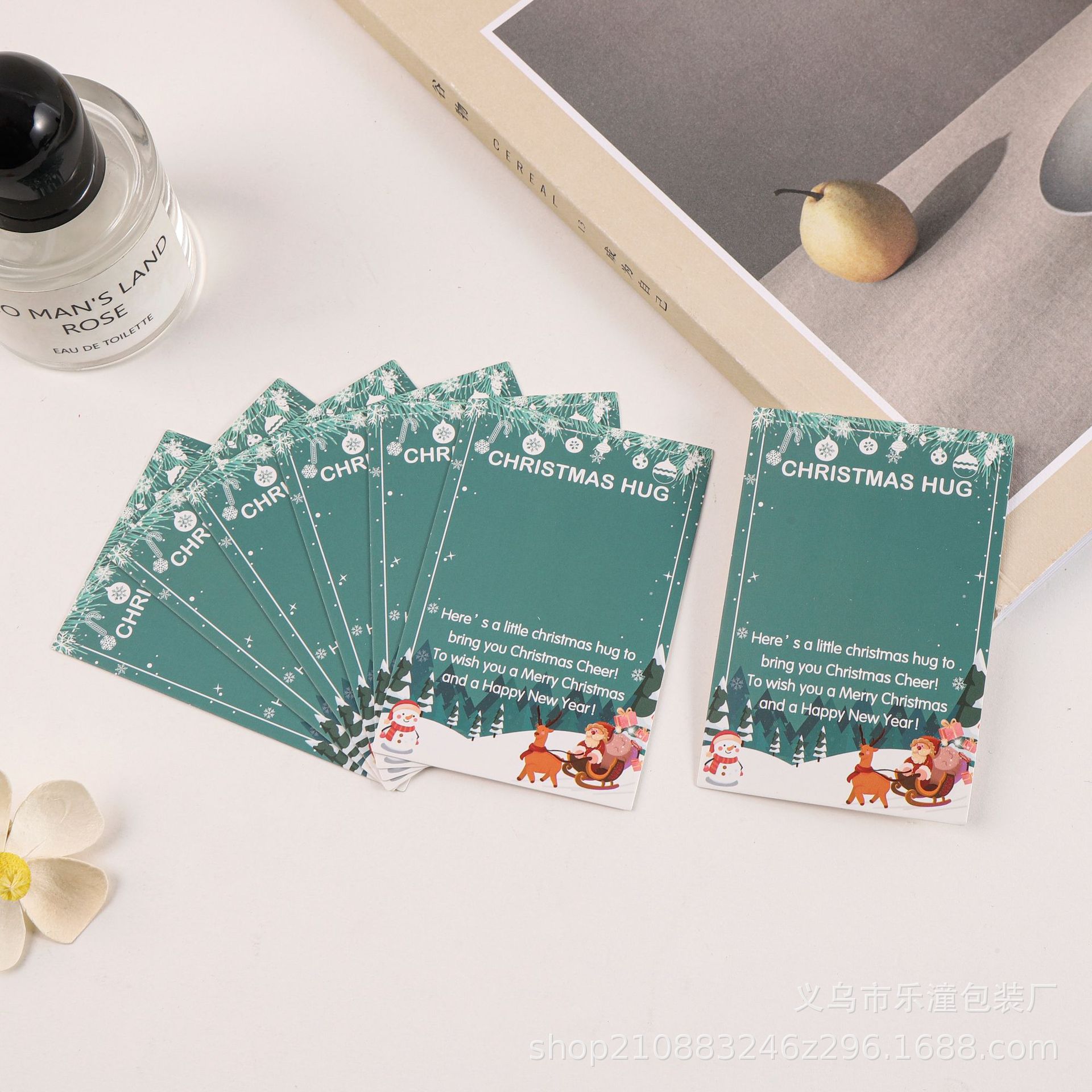 Navidad transfronteriza muñeco de nieve alce tarjeta de felicitación joyería GHREAMES HUG tarjeta de joyería tarjeta de embalaje cartón de papel tarjeta de visualización