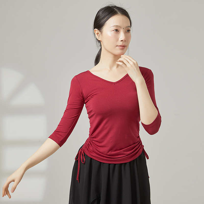 Dance Practice Tops for Women, New Style Modern Ballet Latin Classical Chinese Dance Training Clothing