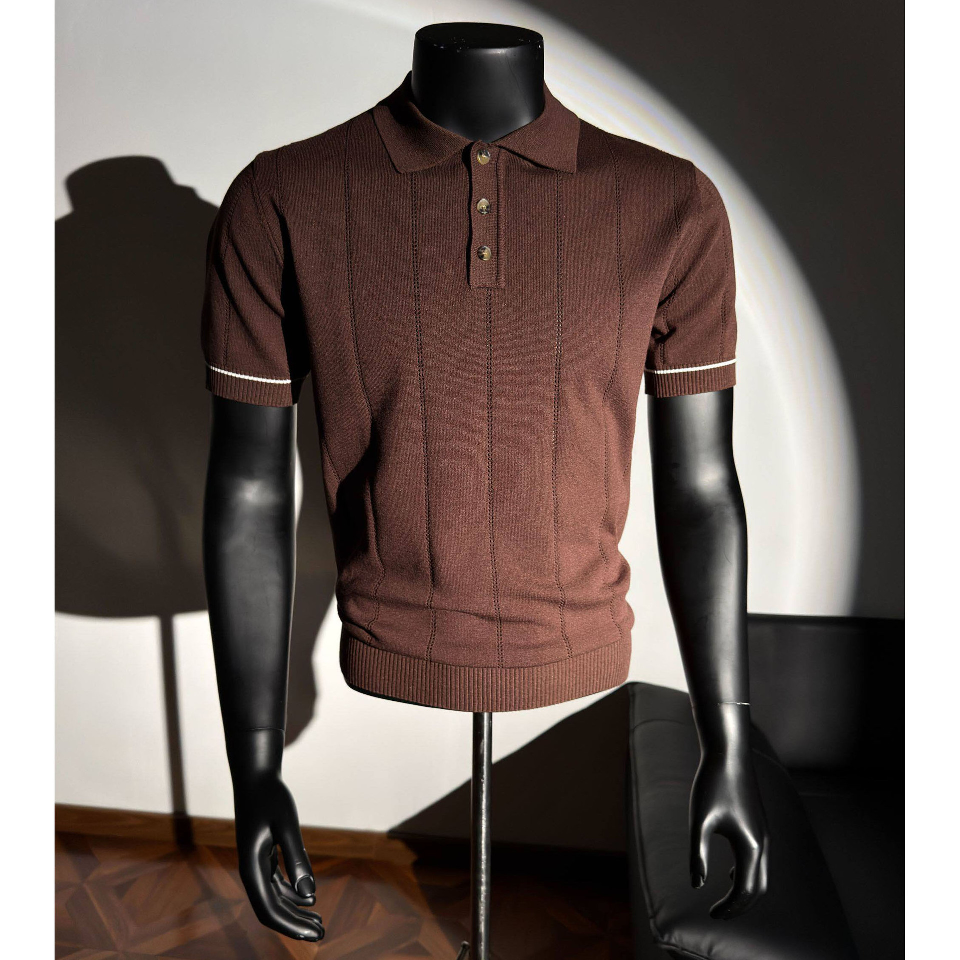 Camisas de polo de manga corta, camisetas de punto, camisetas comerciales anti rayas, hielo, fábrica de verano transfronteriza al por mayor