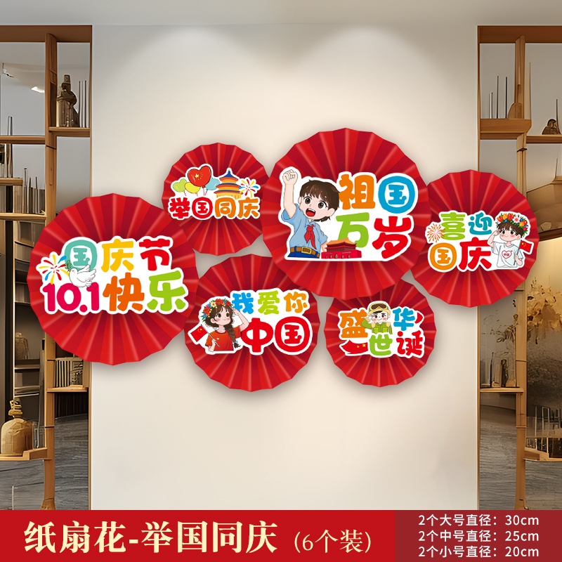 2025新款中秋国庆节装饰用品欢度十一店铺商场背景墙氛围场景布置|undefined