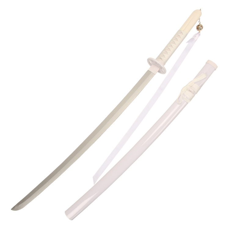 死神武器武士刀竹刃刀剣模型ゲームアニメcos道具玩具刀未開刃袖白雪|undefined