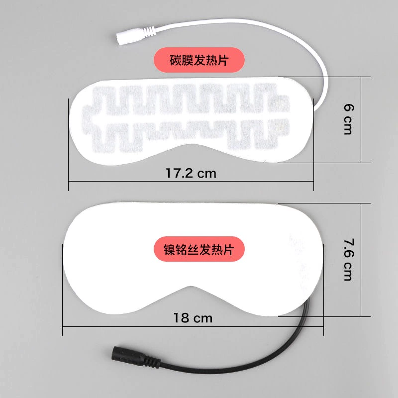 Прямо с фабрики, шелковая маска для глаз с горячим компрессом из тутового шелка, затемняющий сон, специальный графеновый нагревательный лист