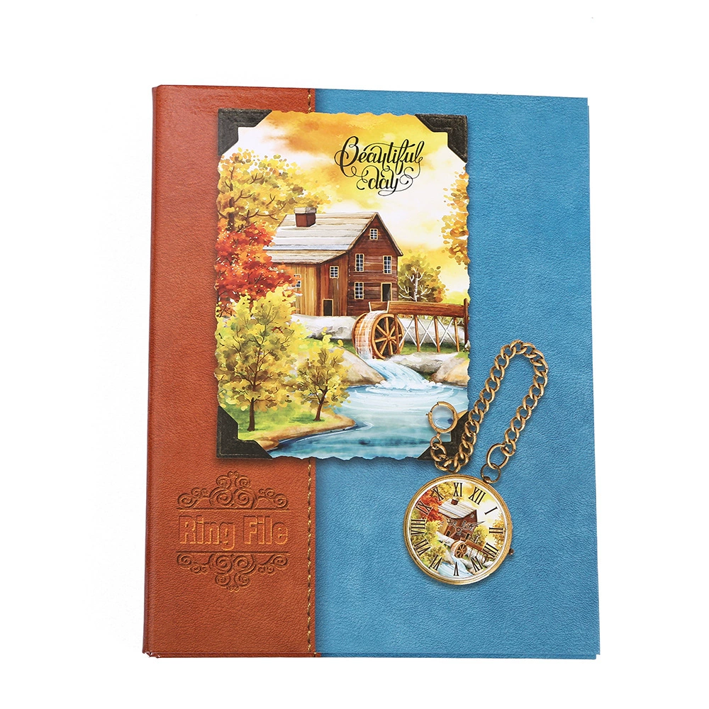 Exotic scenery folder a4 loose-leaf paper two-hole, three-hole, four-hole folder office organizing file folder