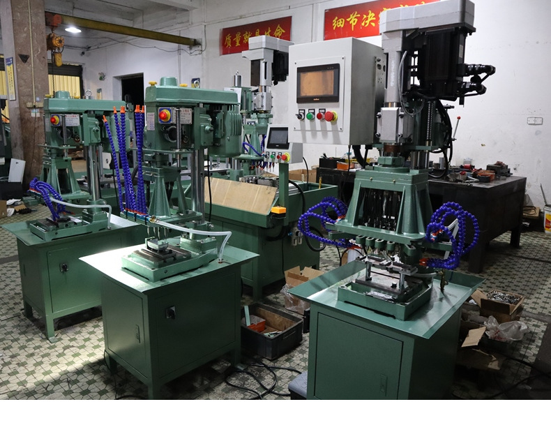 全自动攻牙机CX4508齿轮式攻丝机立式多轴攻丝机多头攻牙机设备