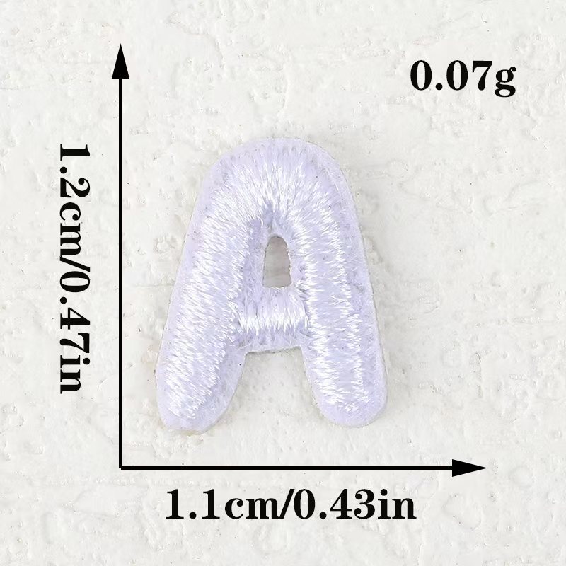 电脑刺绣布贴黑白小数字字母跨境批发DIY服饰补丁装饰贴刺绣辅料|undefined