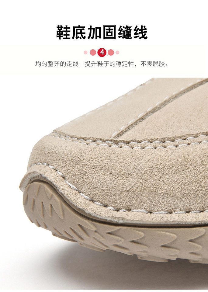 Giày bốt Martin nam da heo cổ vừa lót lông giữ ấm, đế cao su chống trượt — 55078 kaki, 55078 màu đen, Màu xám 55078 chi tiết 13