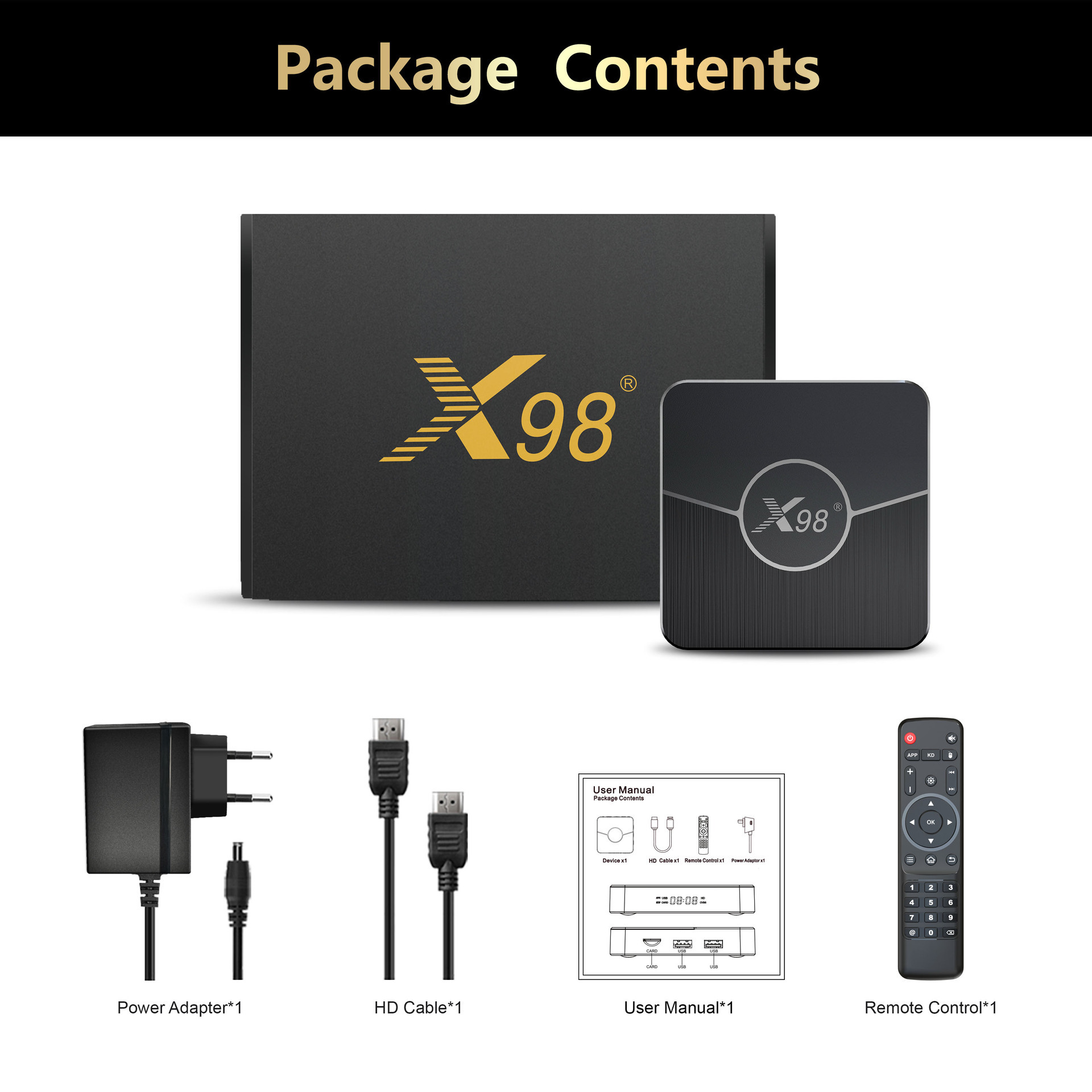 X98Plus Set-Top Box S905W2 5g Dual-Band Wifi Bluetooth 4K Android 11Tv Box Export Tv Box