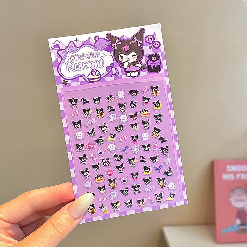 Niños parches de uñas super lindas chicas lindas usan pegatinas de dibujos animados de uñas seguras desmontables parches de uñas al por mayor image 178