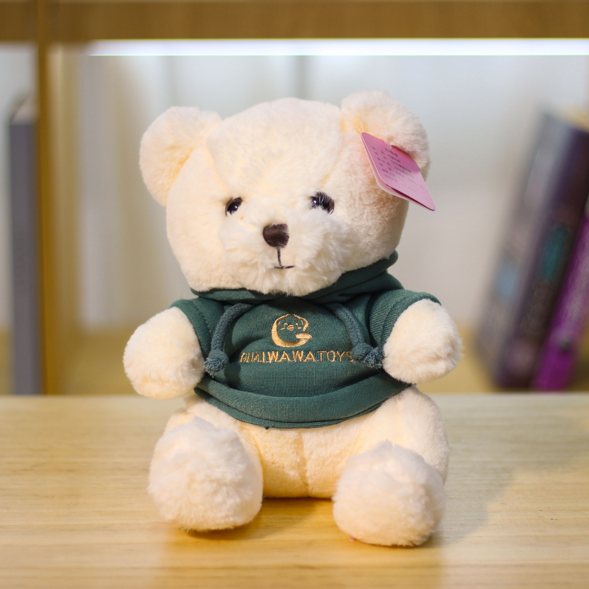 Nuevo punto lindo camiseta de piel de conejo oso peluche muñeca regalo de cumpleaños para niñas muñeca