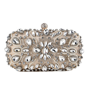 Cross-border Explosions Diamond-encrusted Evening Bag Women's European and American Fashion Party Banquet Clutch Bag Celebrity Evening Dress Handbag