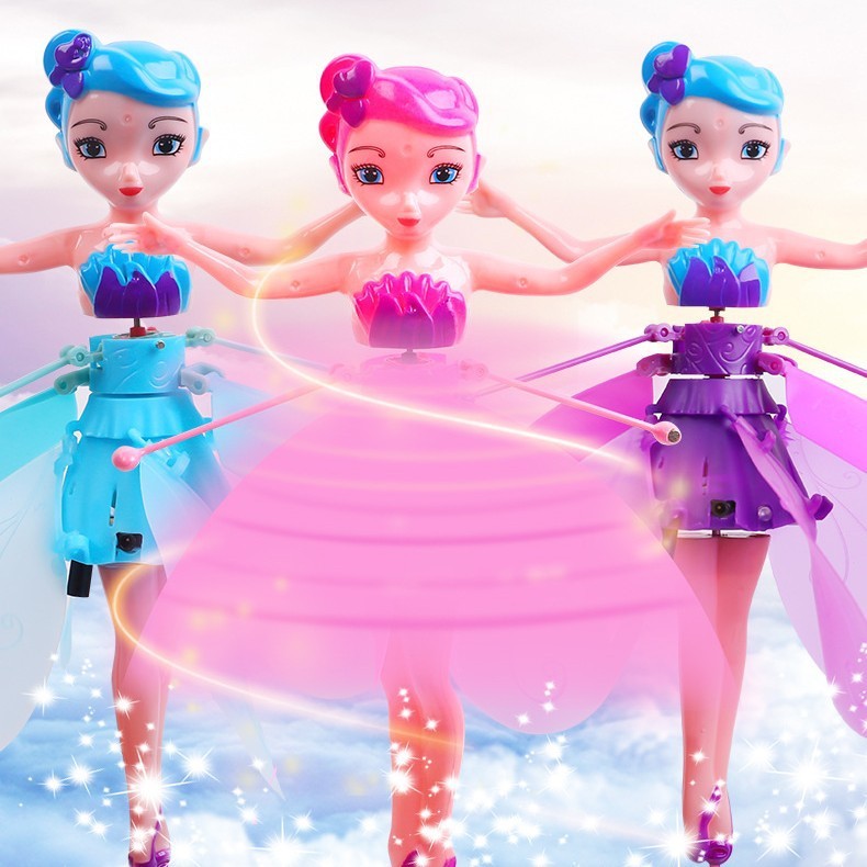 Flying Fairy Sensor Airplane Toy Kidsren's Aircraft Beautiful Little Flying Fairy Sensor Fairy Suspension Aircraft