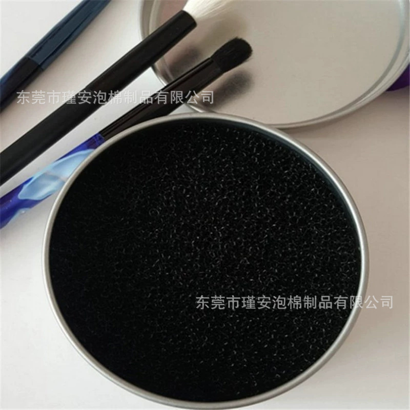生产化妆刷免洗清洁盒25ppi孔径开孔过滤绵爆破圆饼海绵