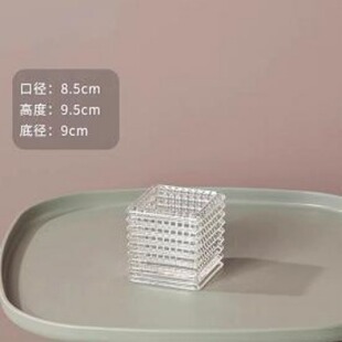 Living room dining table Nordic Vase ornaments living room flower arrangement glass ins flower device new crystal bright with wholesale