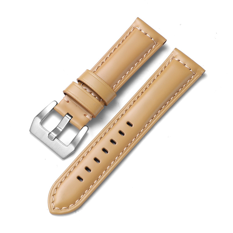 Aplicable iwatch correa de cuero genuino Apple correa de reloj applewatch8 Huawei GT3 Samsung S1 Pena Mar