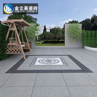 地铺石600x600加厚别墅庭院花园露台瓷砖拼花地砖防滑复古-阿里巴巴