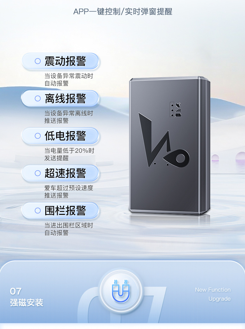 Beidou GPS tracker for cars, wireless vehicle-mounted device with ultra-long standby time, strong magnetic tracking device