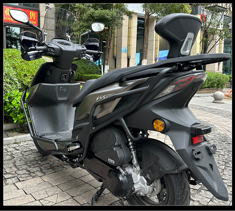 Suitable for Guangyang Ks125 Motorcycle Front and Rear Bumpers, Anti-Fall and Anti-Collision Exhaust Guards, One-Stop Modification Accessories