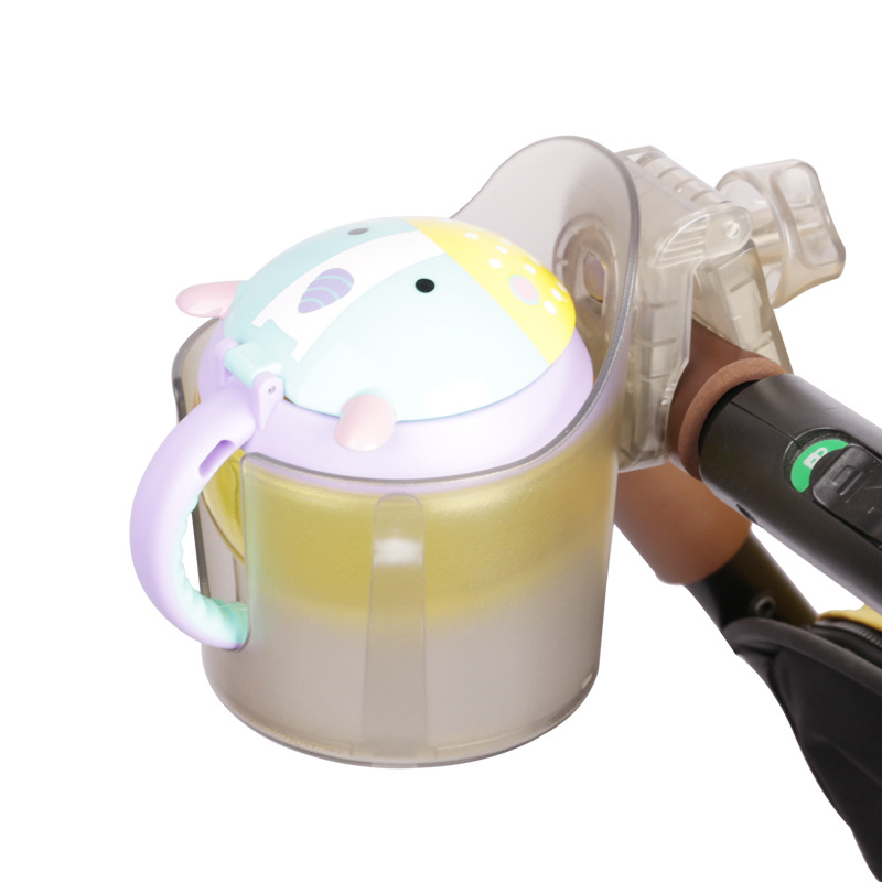 透明婴儿车杯架通用推车水杯水壶架奶瓶置物架饮料杯托童车配件