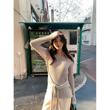 韩系镂空绑带白色针织衫女装夏季设计感小众显瘦气质防晒罩衫上衣