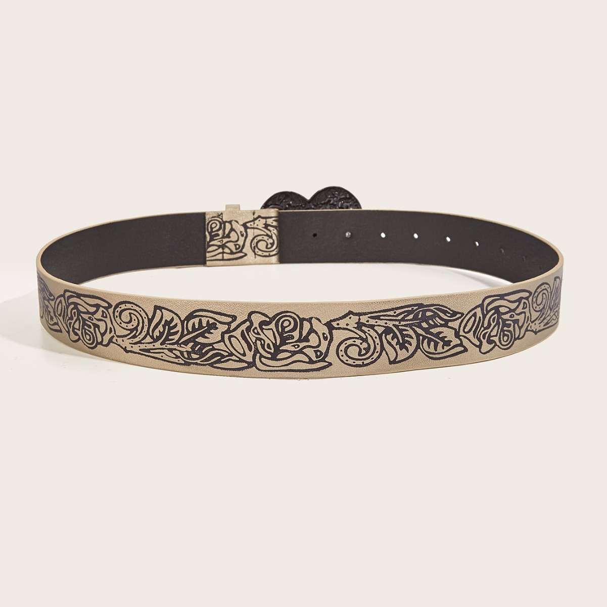 Men's Gender Simple Style Classic Style Heart Shape Pu Leather Alloy Men's Leather Belts