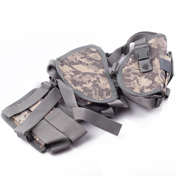 (2개) 야외 92 퀵 풀 원 스테이션 CS 건 케이스 더블 숄더 벨트 언더암 권총 케이스 필드 CS 특수 전투 장비