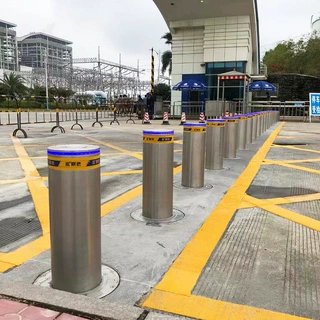 全自动液压升降柱 智能遥控电动防撞柱 不锈钢液压升降路桩设备