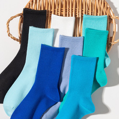 Children's Spring and Summer Pure Cotton Medium Cuff Socks, Anti-Odor, Absorbent, Non-Pilling High-Cut Athletic Socks, ZhujiSock Industry Wholesale