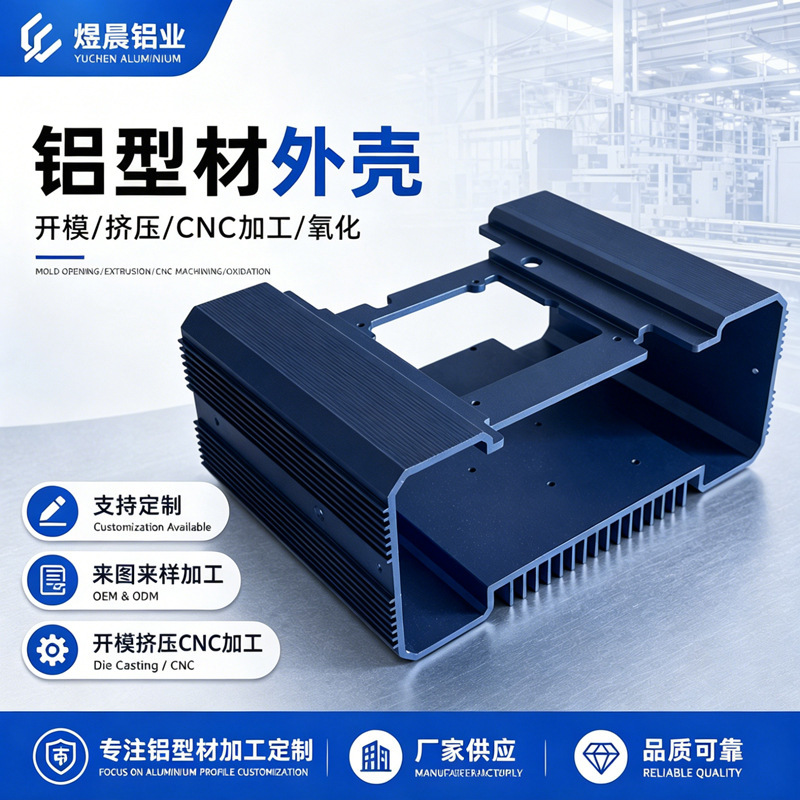 Aluminum Profile Shell 6063 Aluminum Alloy Heat Dissipation Shell Power Supply Controller Inverter Aluminum Shell Mold Processing