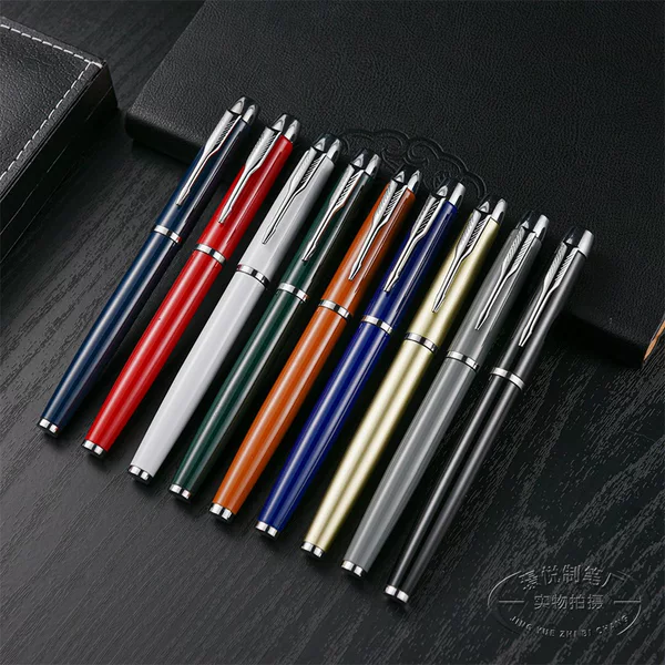 Wholesale black metal pen ball pen business meeting advertising pen gift pen neutral pen sign pen logo