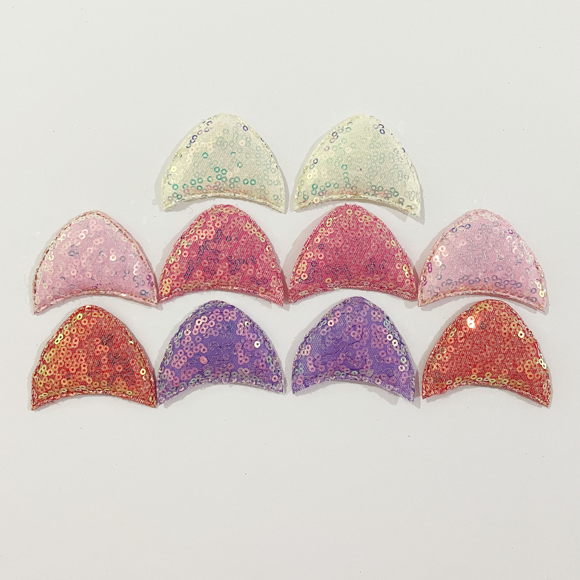 供应超声波压花亮片猫耳朵饰品配件圣诞配件饰品配件发箍配件供应