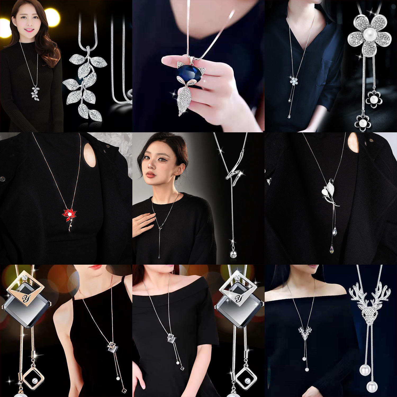 欧美热销毛衣链轻奢高级感时尚百搭秋冬新款长款项链厂家直销批发